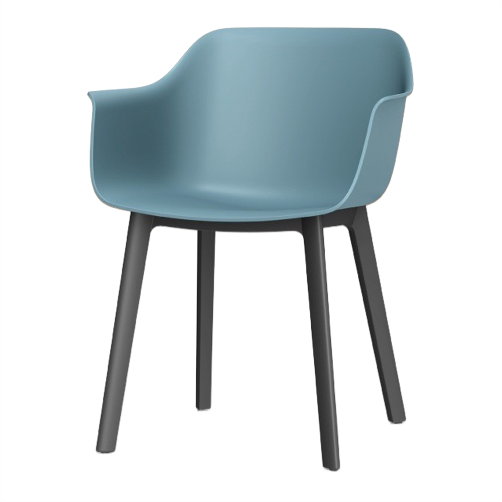 SILLA DE EXTERIOR SHAPE azul