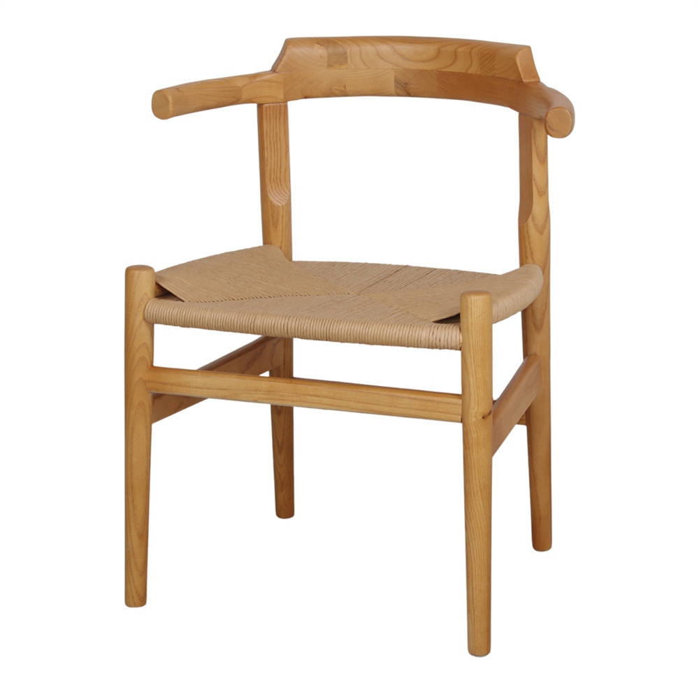 SILLA DE MADERA Y CUERDA VENTURA estilo Nórdico 3/4