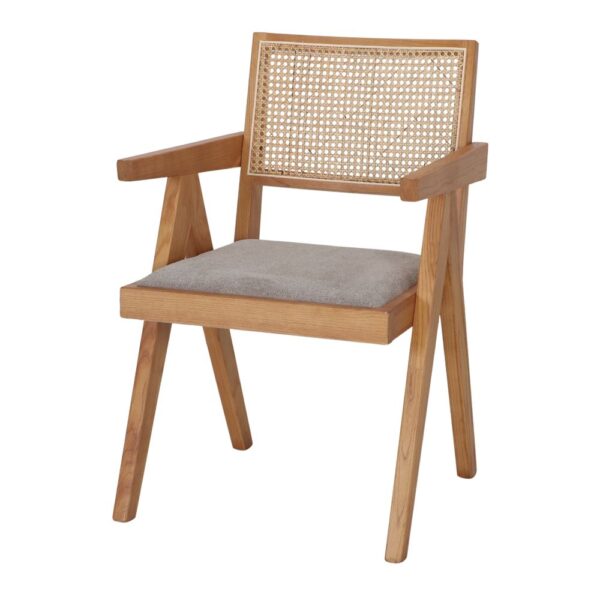 SILLA DE MADERA BALFORD trufa 1