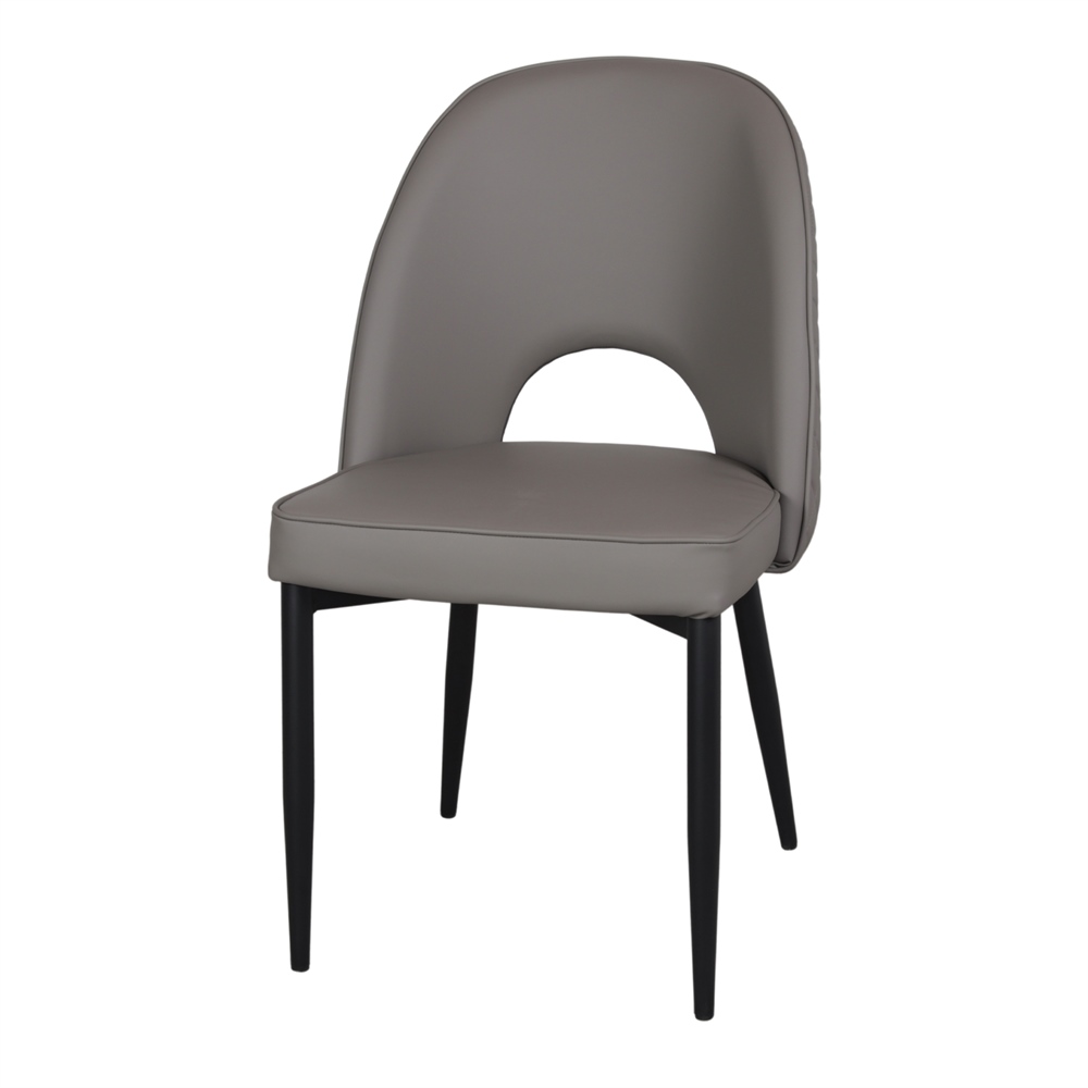 SILLA TAPIZADA PARION gris 3/4