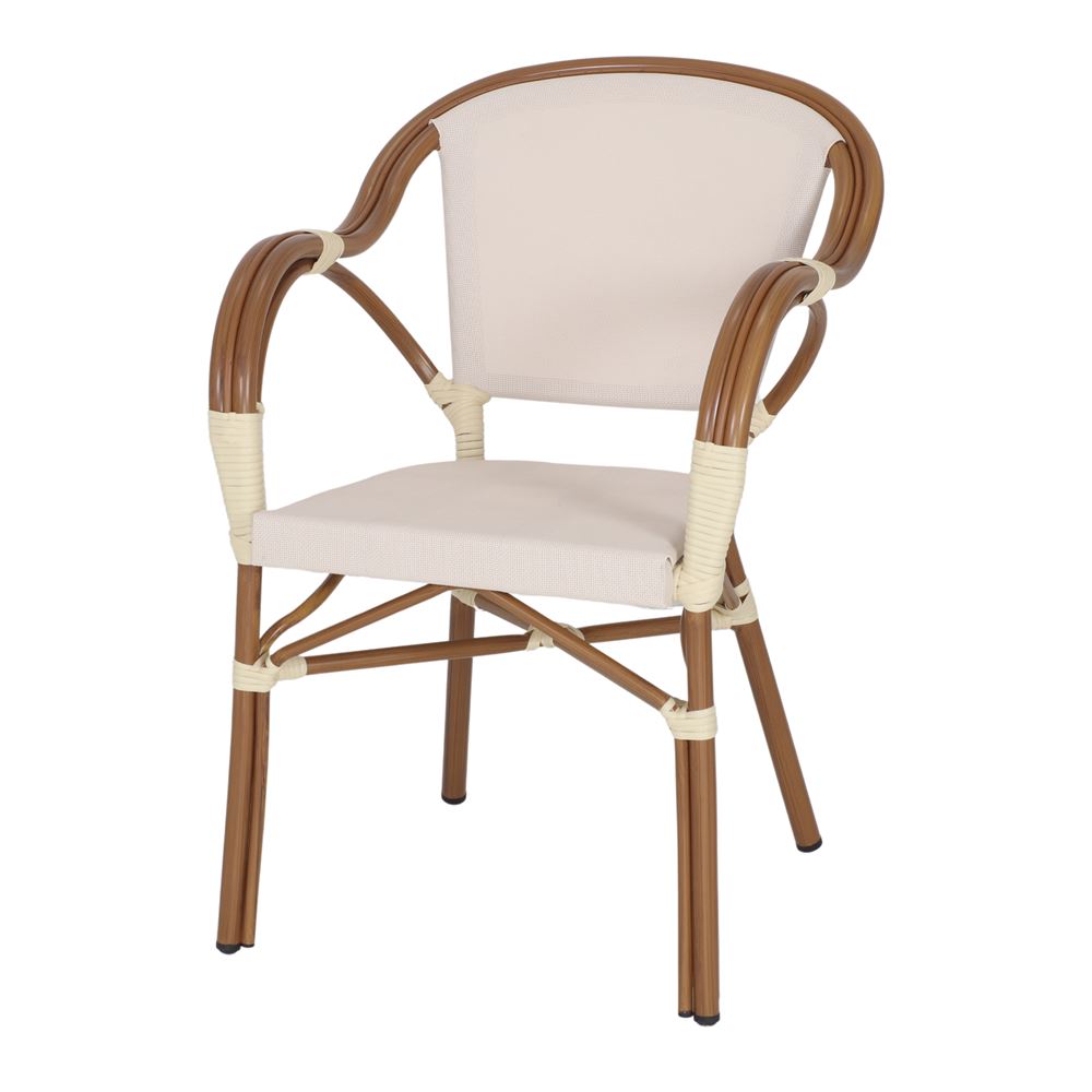 SILLA DE EXTERIOR TENDER beige 1