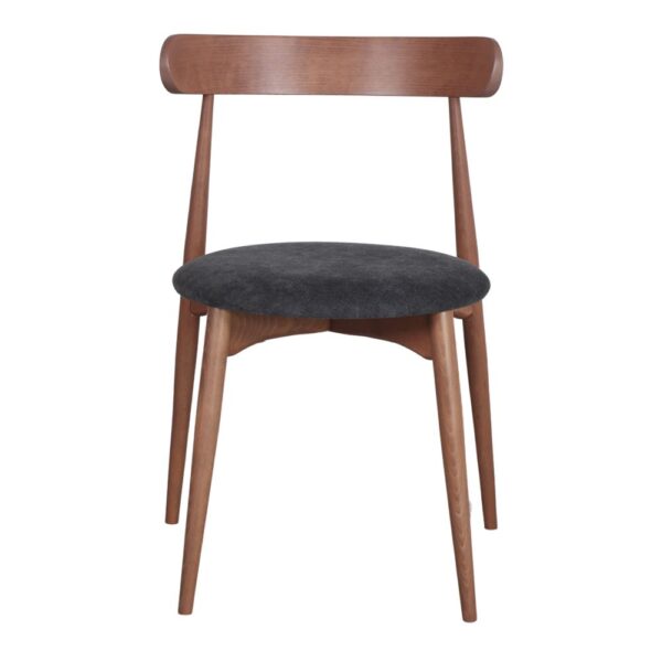 SILLA DE MADERA BOHEMIAN estilo Mid Century. negro 2