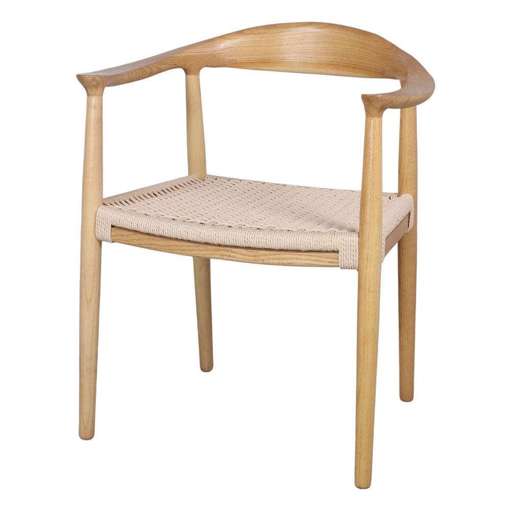 SILLA DE MADERA Y CUERDA CASSIA estilo Nórdico. 1