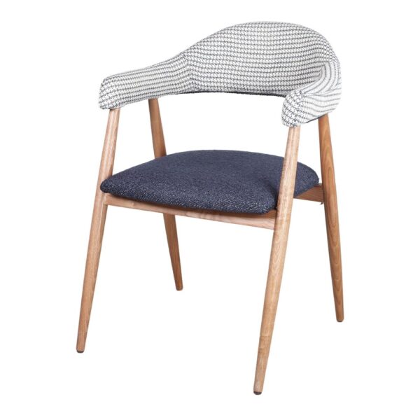 SILLA DE MADERA SALAYA estilo Nórdico azul 1